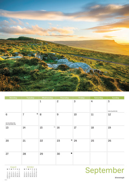Northern Ireland A4 Calendar 2027