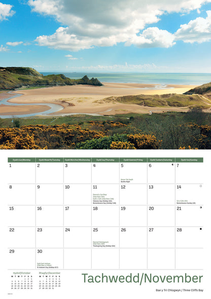 Gower A4 Calendar 2027