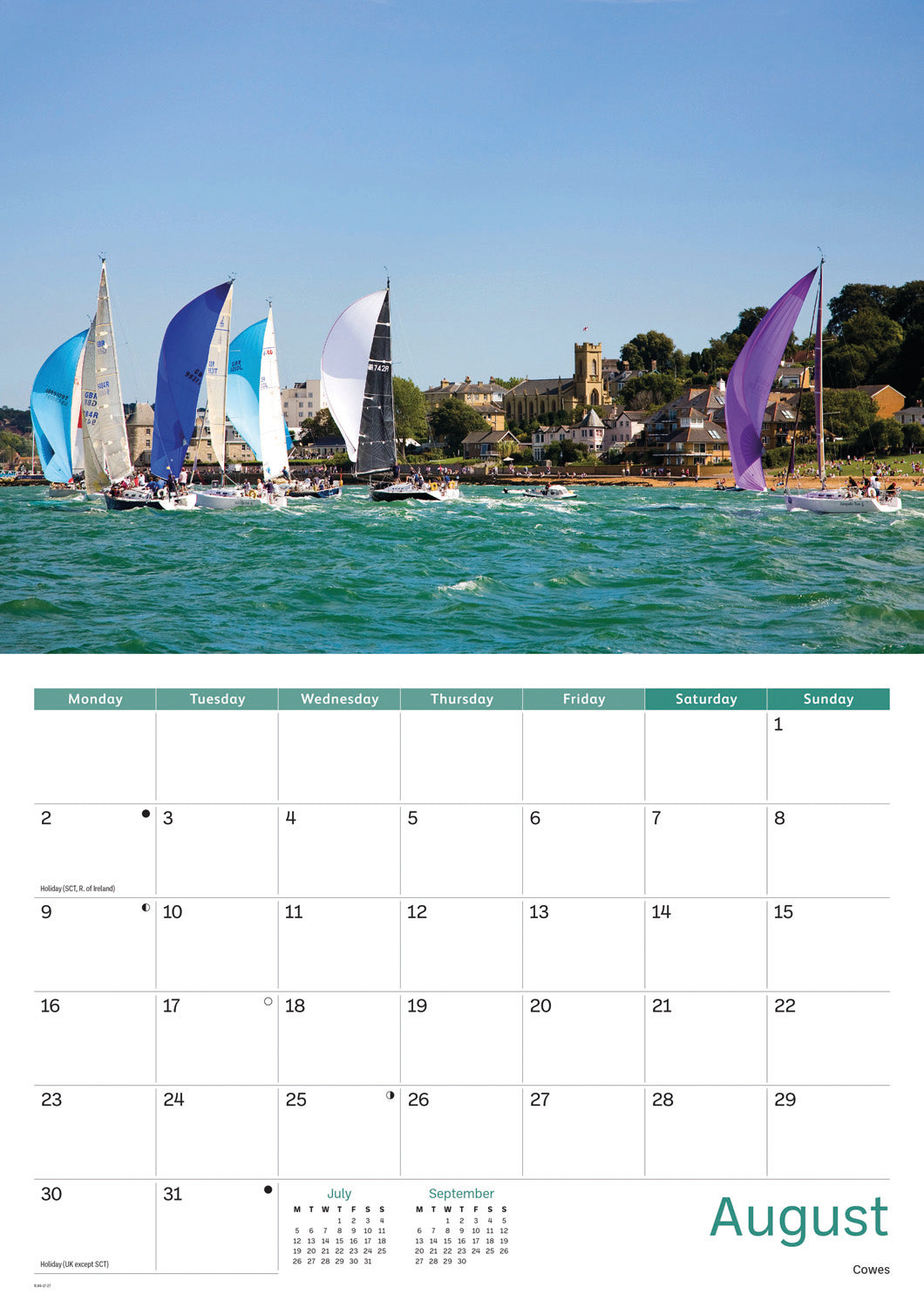 Isle of Wight A4 Calendar 2027