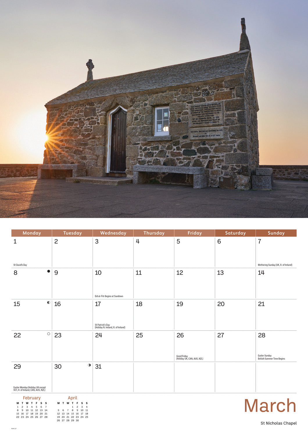 St Ives A4 Calendar 2027