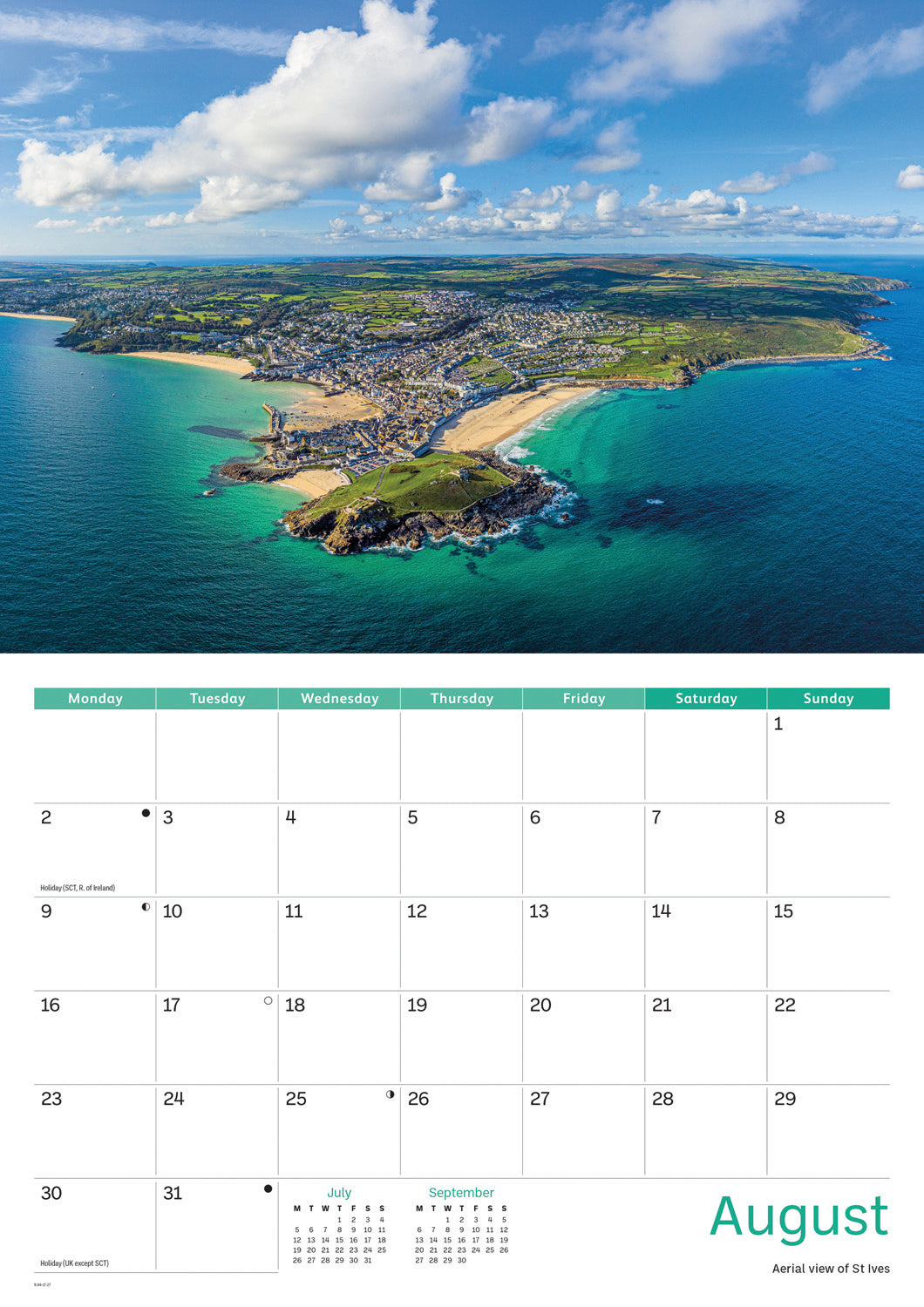 St Ives A4 Calendar 2027