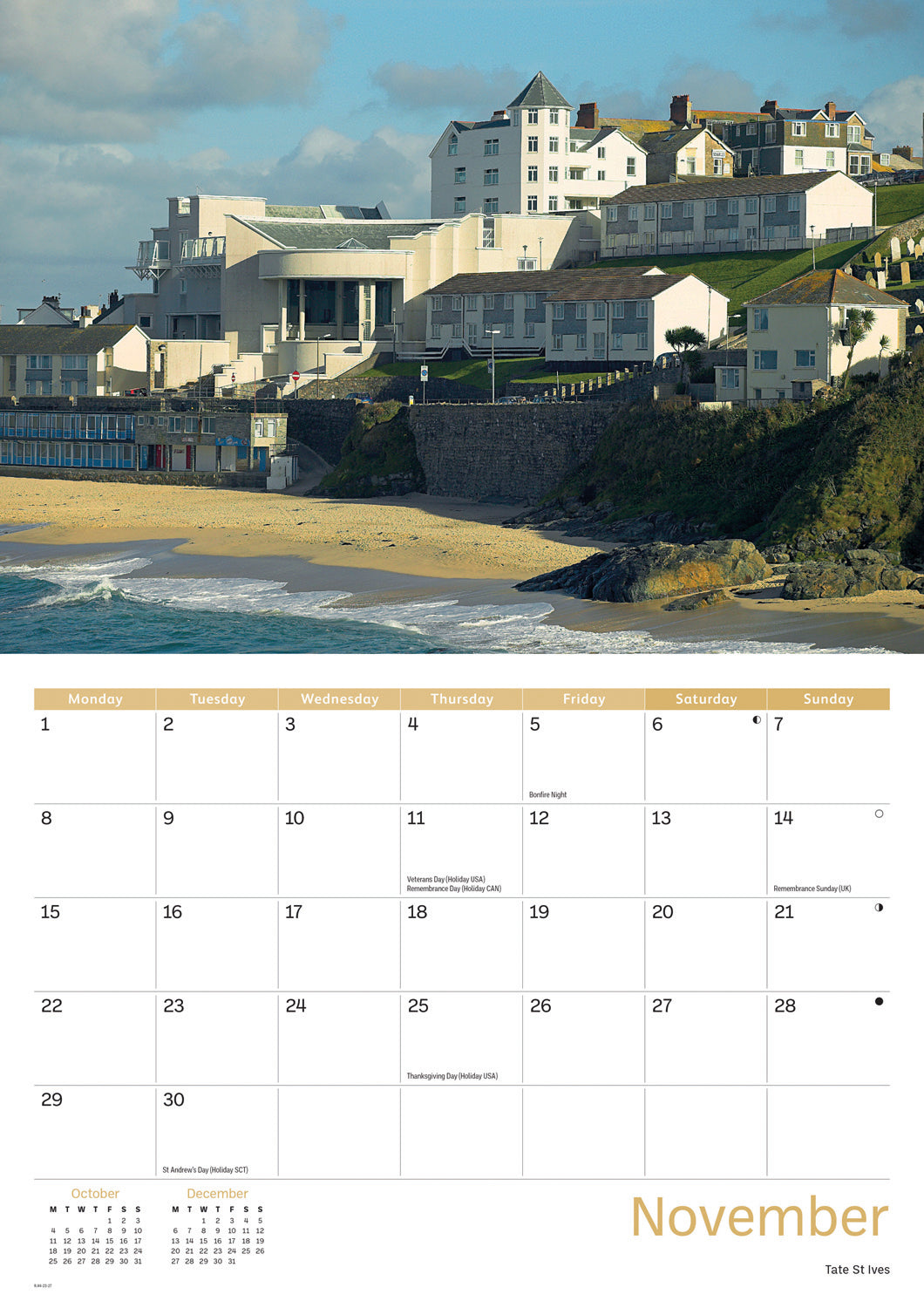 St Ives A4 Calendar 2027