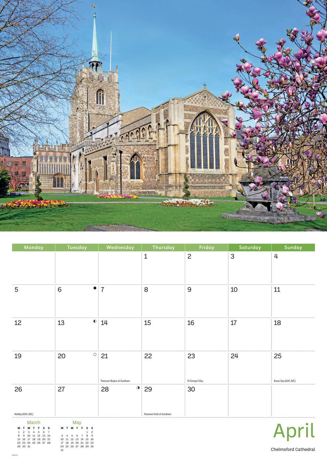 Essex A4 Calendar 2027