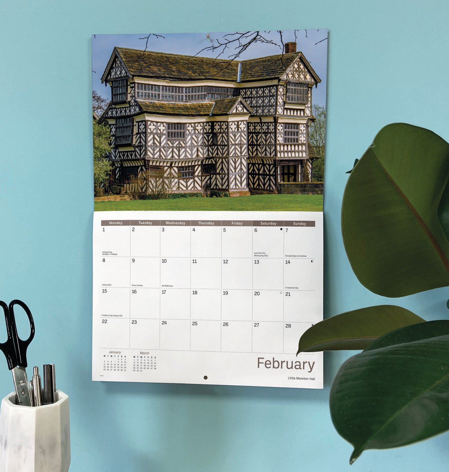 Cheshire A4 Calendar 2027