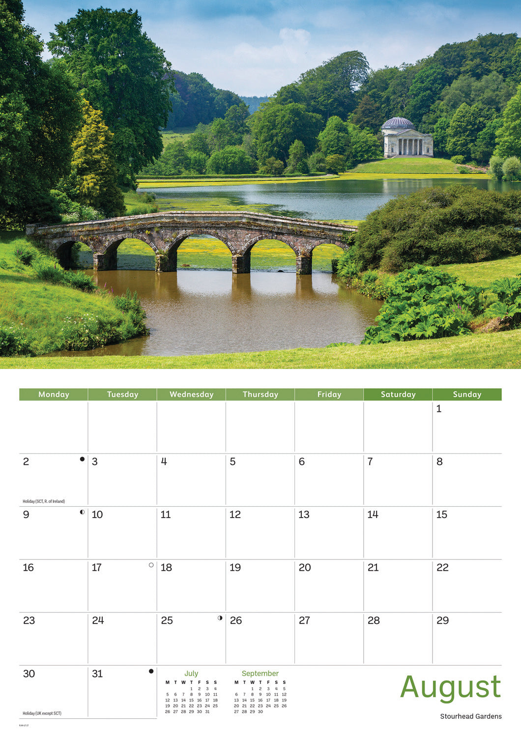 Wiltshire A4 Calendar 2027