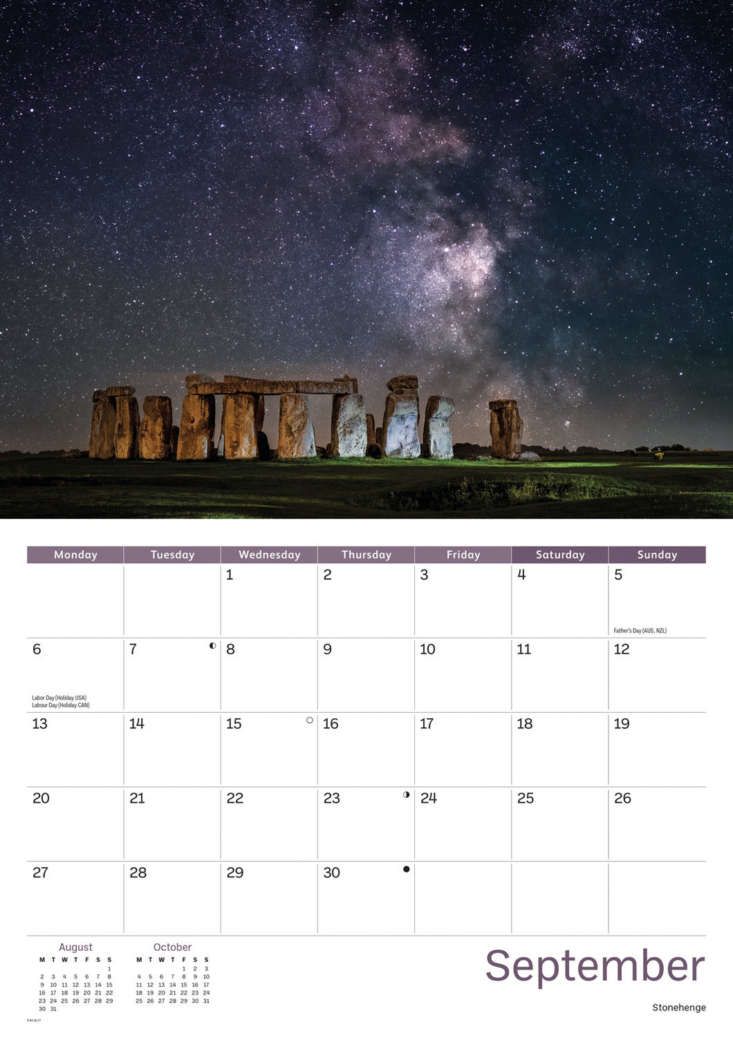 Wiltshire A4 Calendar 2027