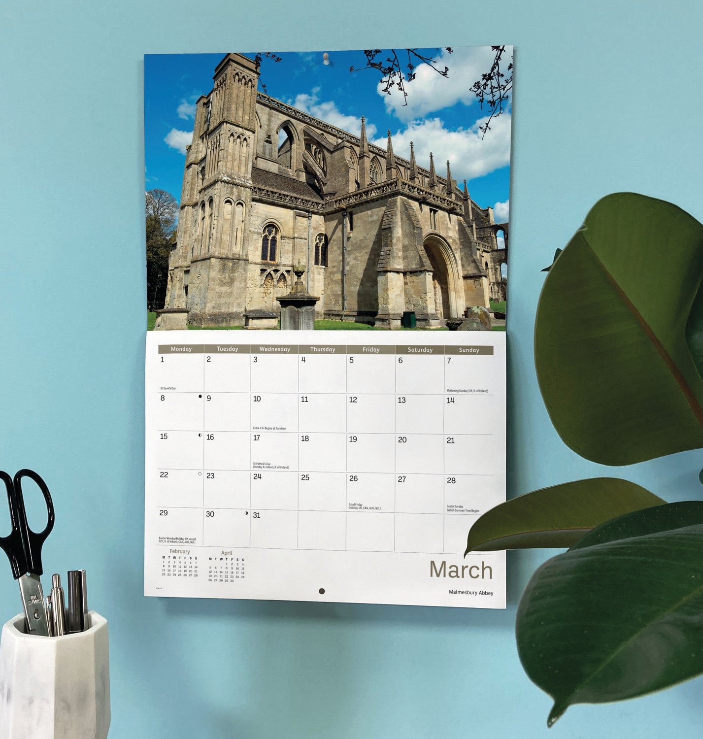 Wiltshire A4 Calendar 2027