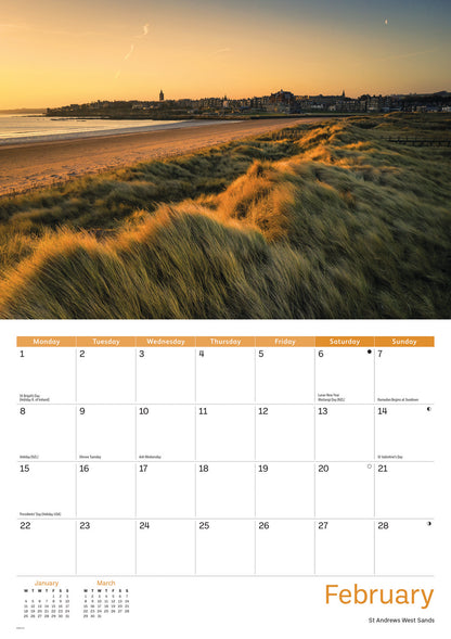 Kingdom of Fife A4 Calendar 2027