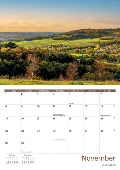 Surrey A4 Calendar 2027