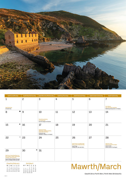 Isle of Anglesey A4 Calendar 2027