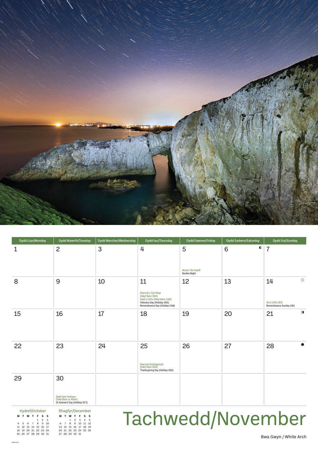 Isle of Anglesey A4 Calendar 2027