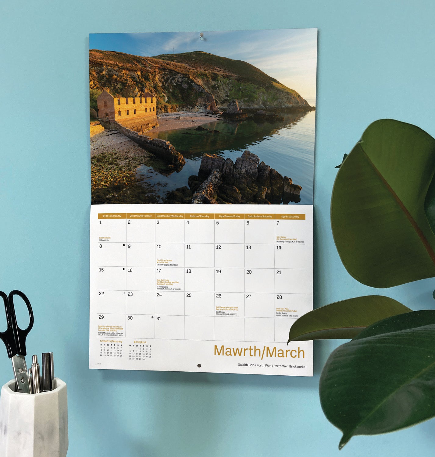 Isle of Anglesey A4 Calendar 2027
