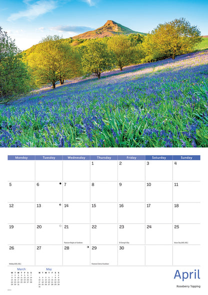 North York Moors A4 Calendar 2027