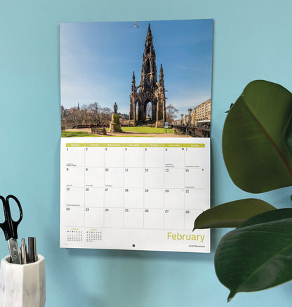 Edinburgh A4 Calendar 2027