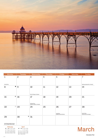 Somerset A4 Calendar 2027