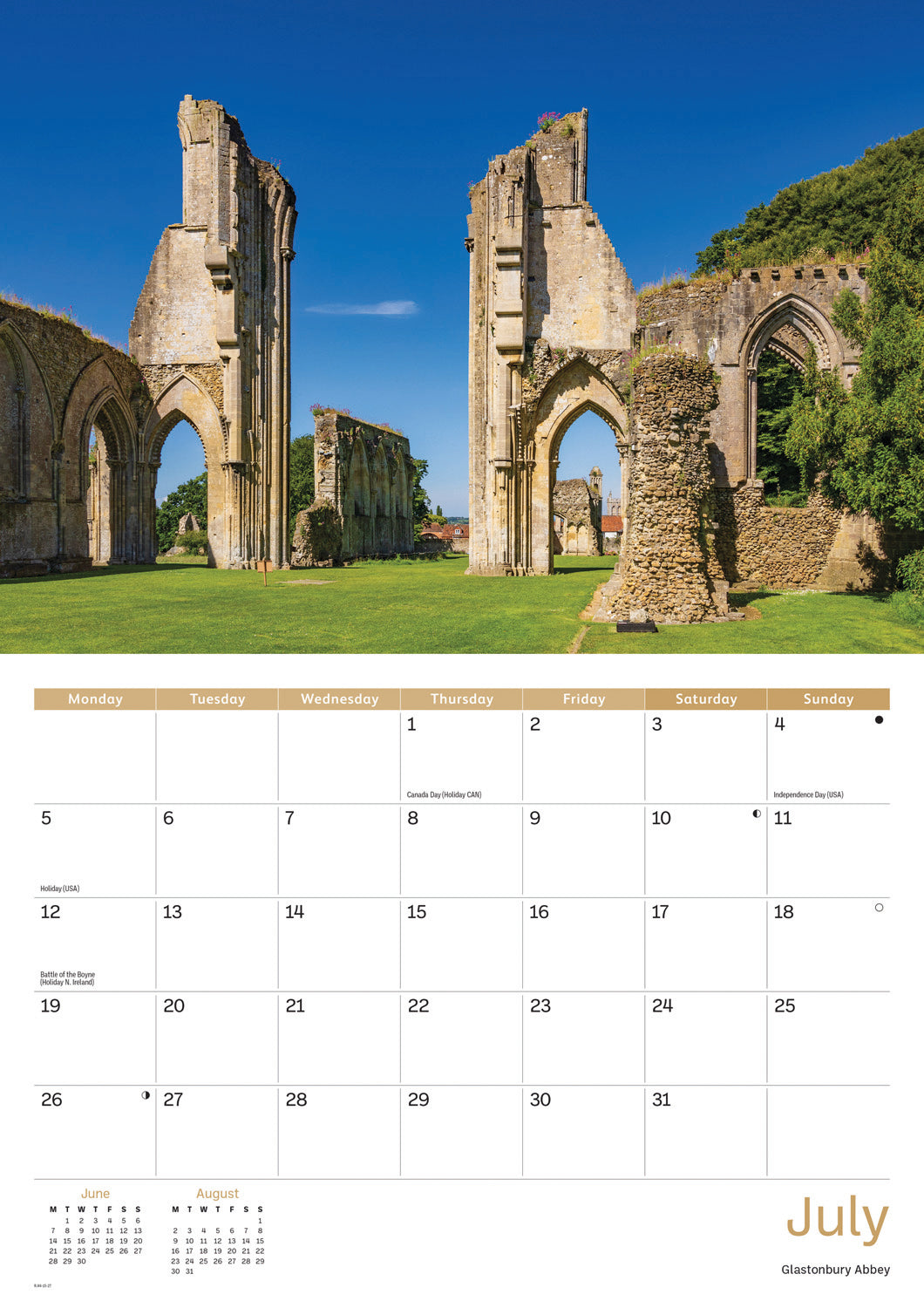 Somerset A4 Calendar 2027