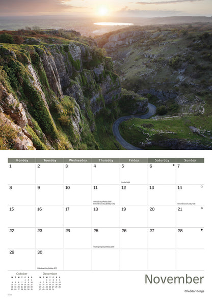 Somerset A4 Calendar 2027