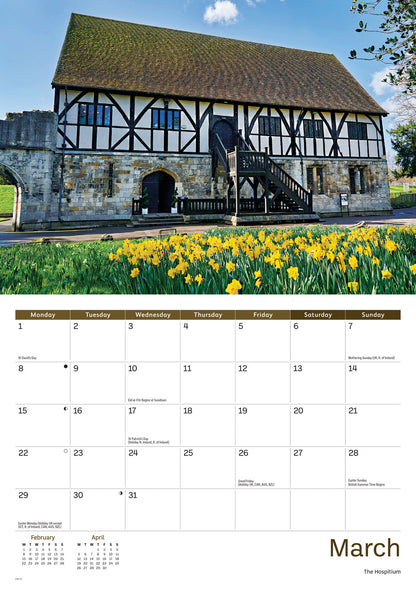 York A4 Calendar 2027