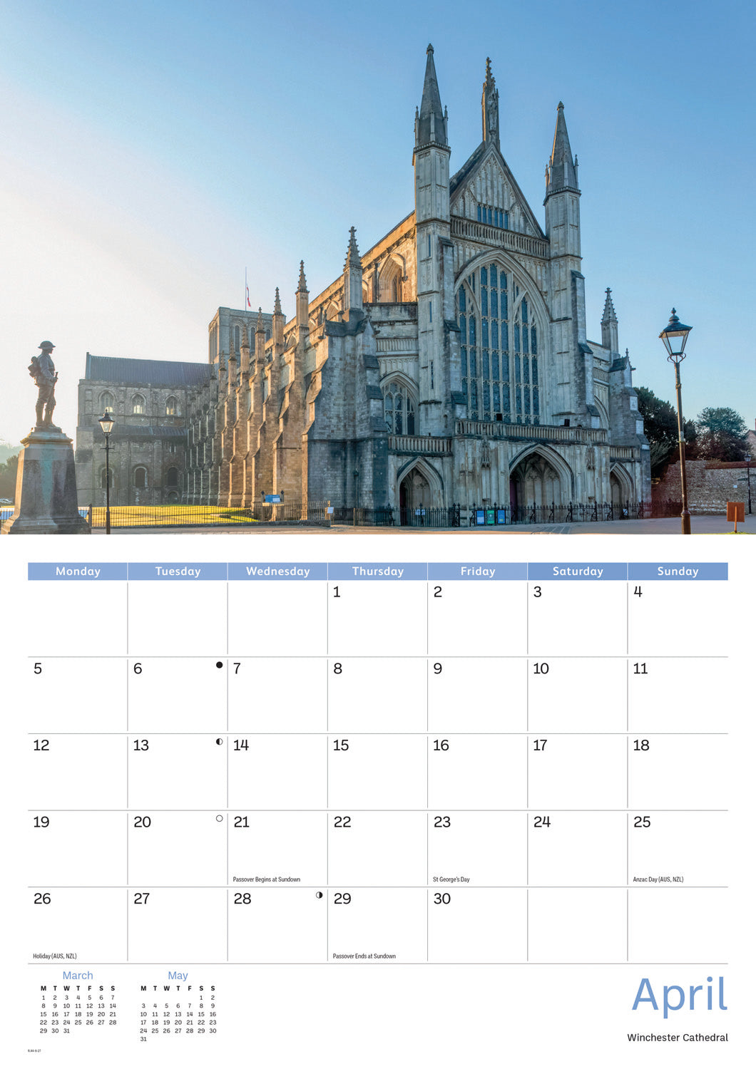 Hampshire A4 Calendar 2027