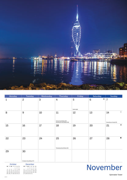 Hampshire A4 Calendar 2027