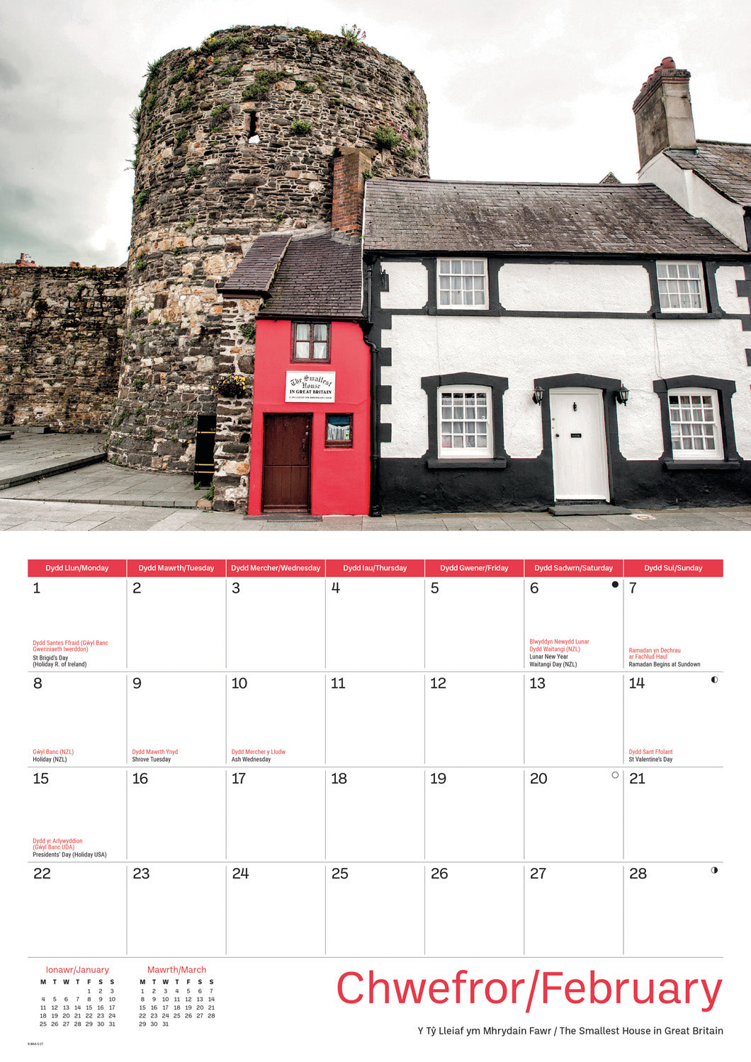 Llandudno and Conwy A4 Calendar 2027