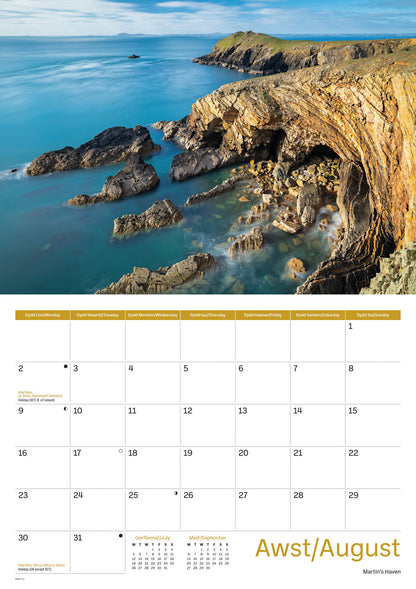 Wales A4 Calendar 2027