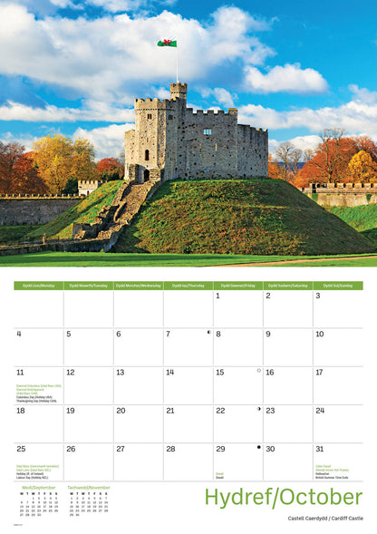 Wales A4 Calendar 2027