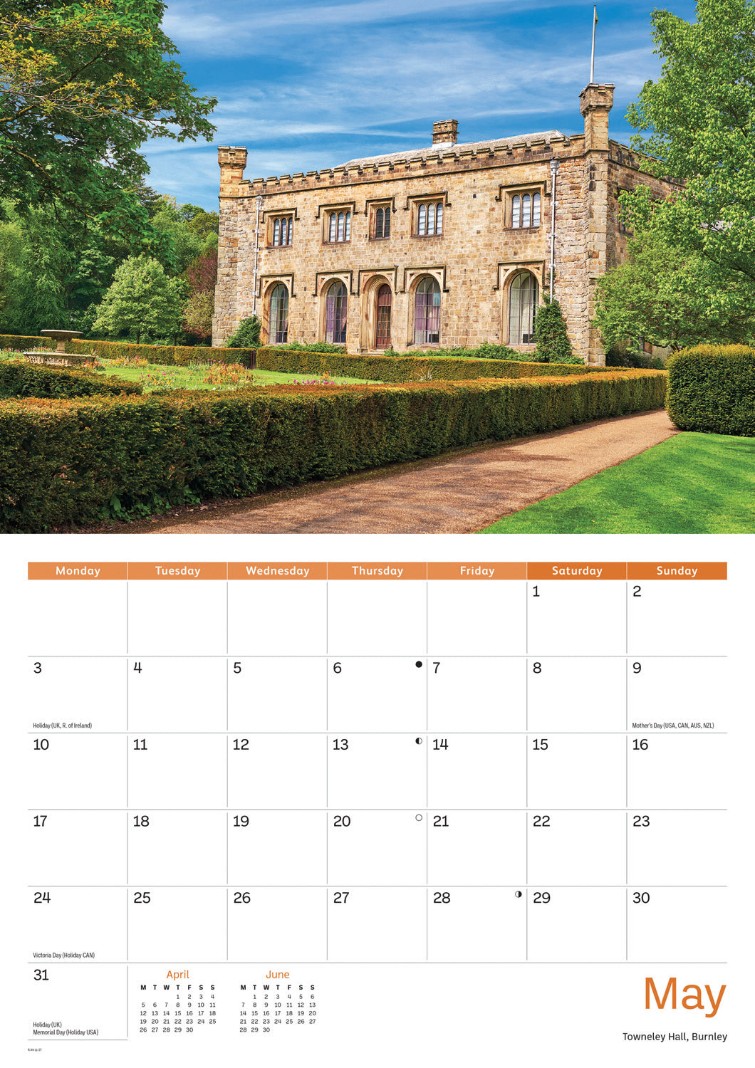 Lancashire A4 Calendar 2027