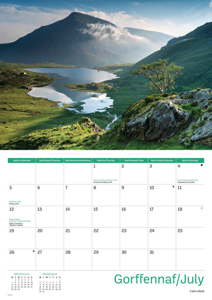 Snowdonia A4 Calendar 2027
