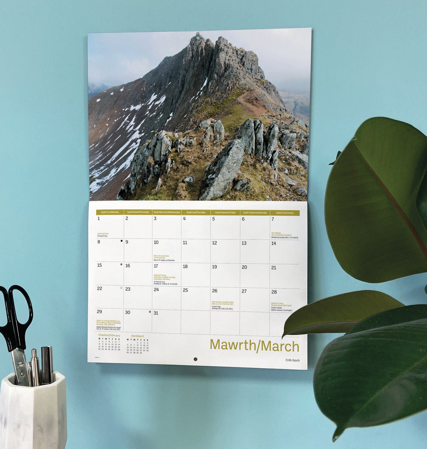 Snowdonia A4 Calendar 2027