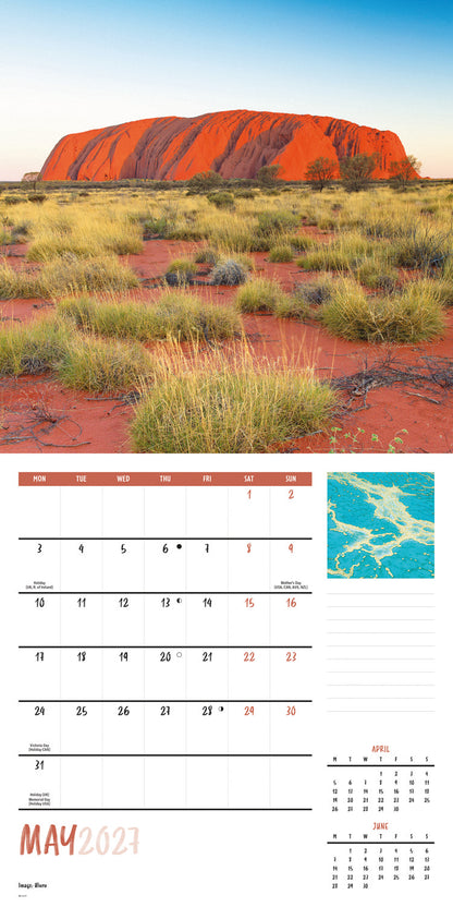 Australia Wall Calendar 2027
