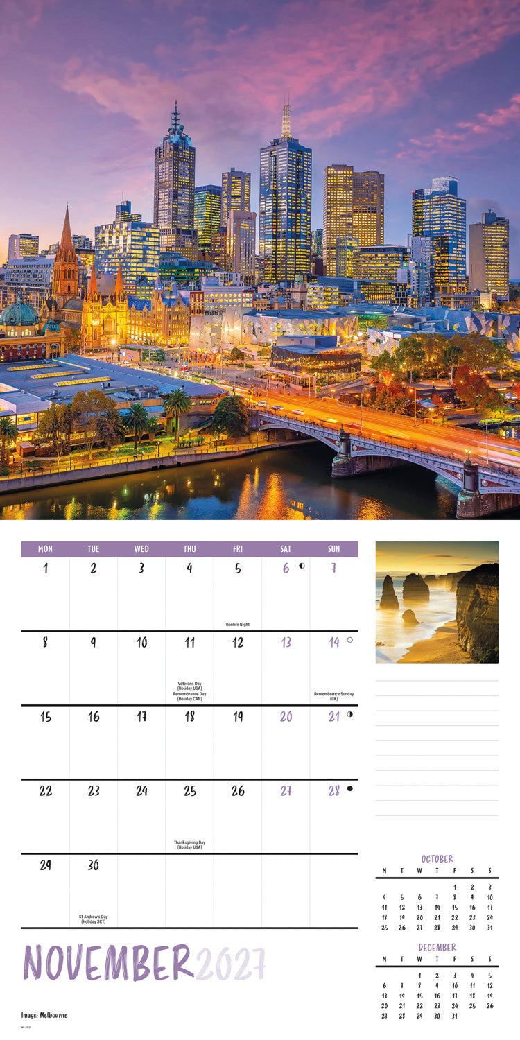 Australia Wall Calendar 2027