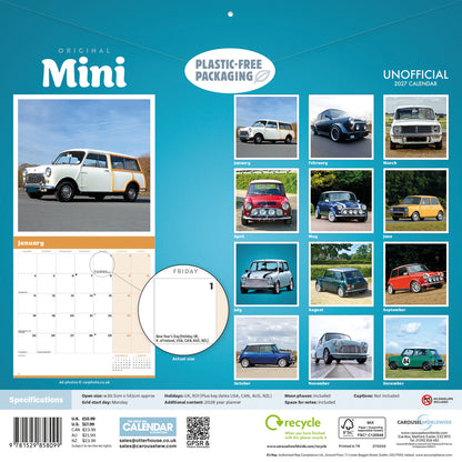 Mini Original Wall Calendar 2027