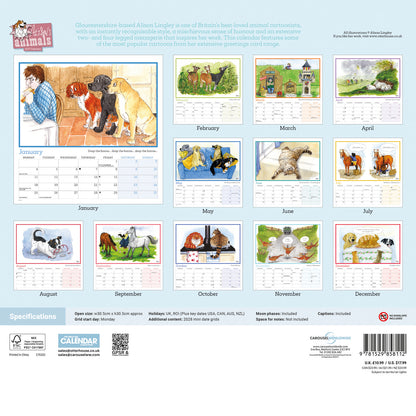 Alison's Animals Wiro Wall Calendar 2027