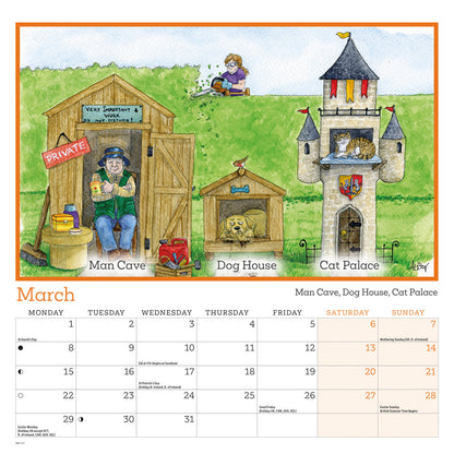 Alison's Animals Wiro Wall Calendar 2027