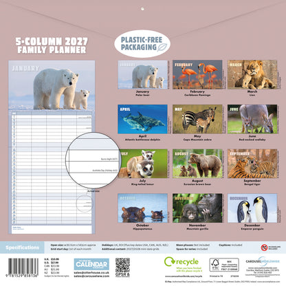 Busy Life Planner Wall Calendar 2027