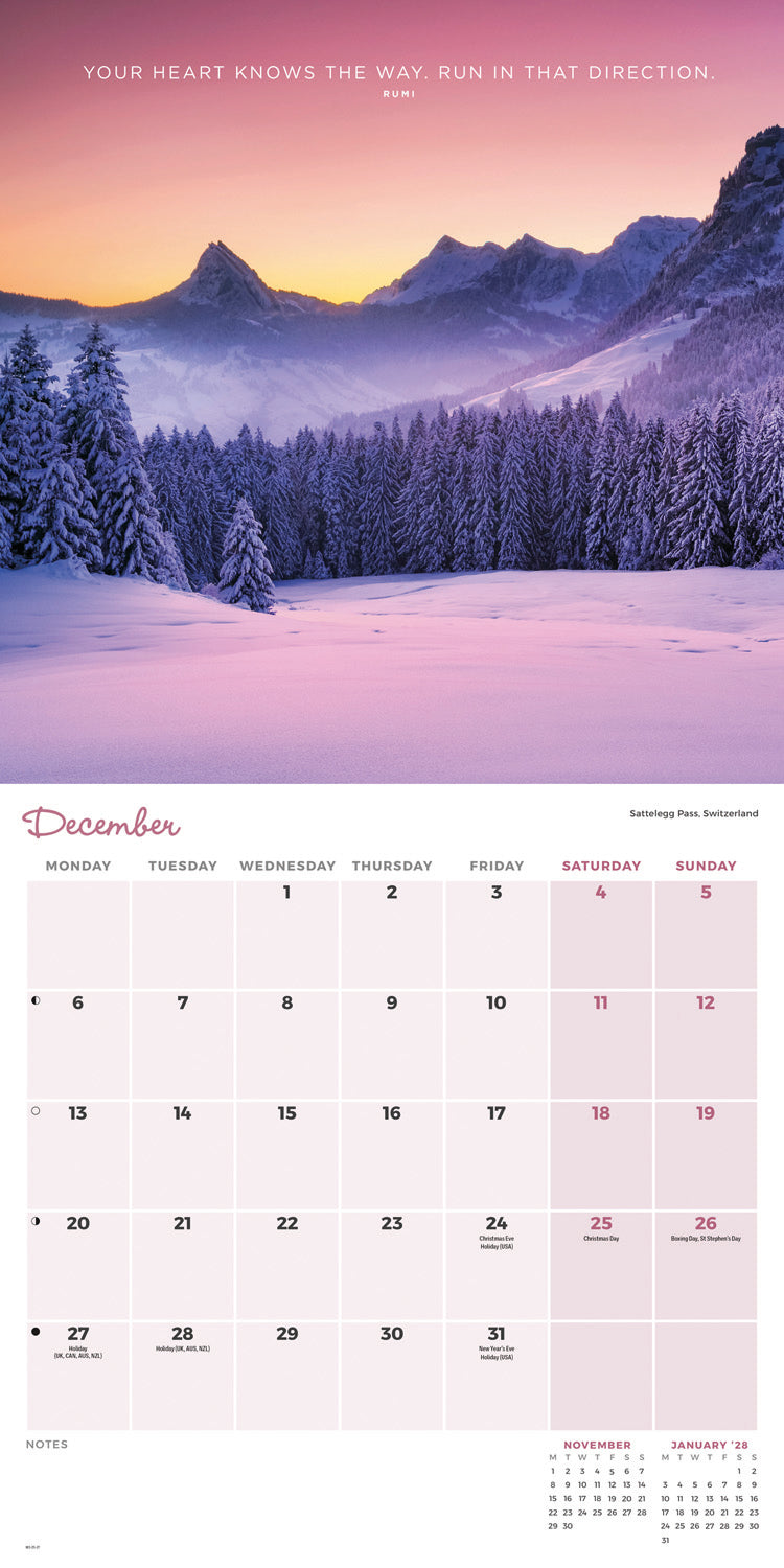 Mindful Life Wall Calendar 2027
