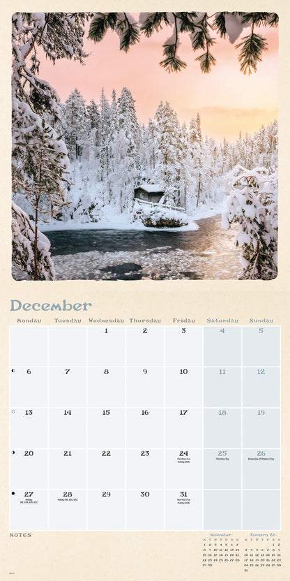 Scenic Woodland Wall Calendar 2027