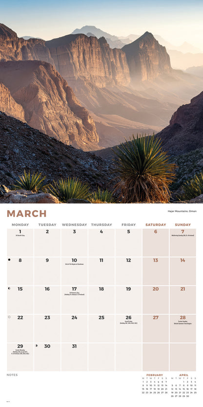 Mountains Wall Calendar 2027