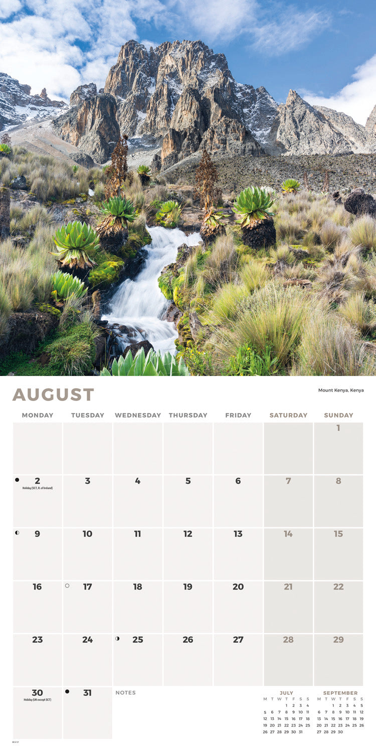 Mountains Wall Calendar 2027