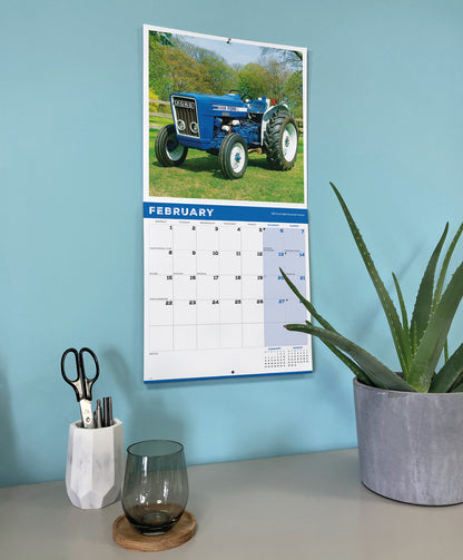 Vintage Tractors Wall Calendar 2027