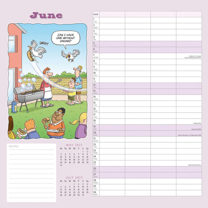 Funny Side of Life Wiro Planner Wall Calendar 2027