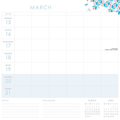 Organised Family (Geometric) WT Planner Wall Calendar 2027