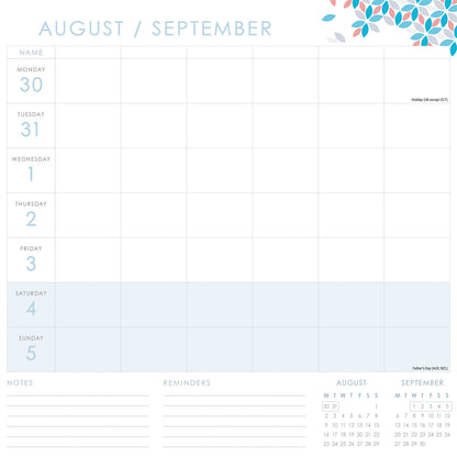 Organised Family (Geometric) WT Planner Wall Calendar 2027