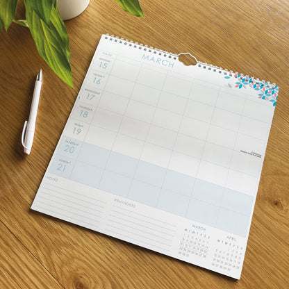 Organised Family (Geometric) WT Planner Wall Calendar 2027