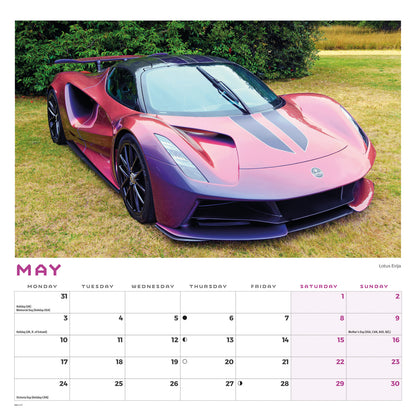 Dream Cars Wiro Wall Calendar 2027