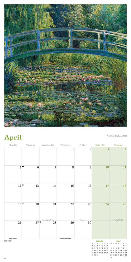 Monet Wall Calendar 2027