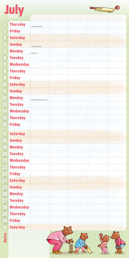 Mums Family Organise Planner Wall Calendar 2027