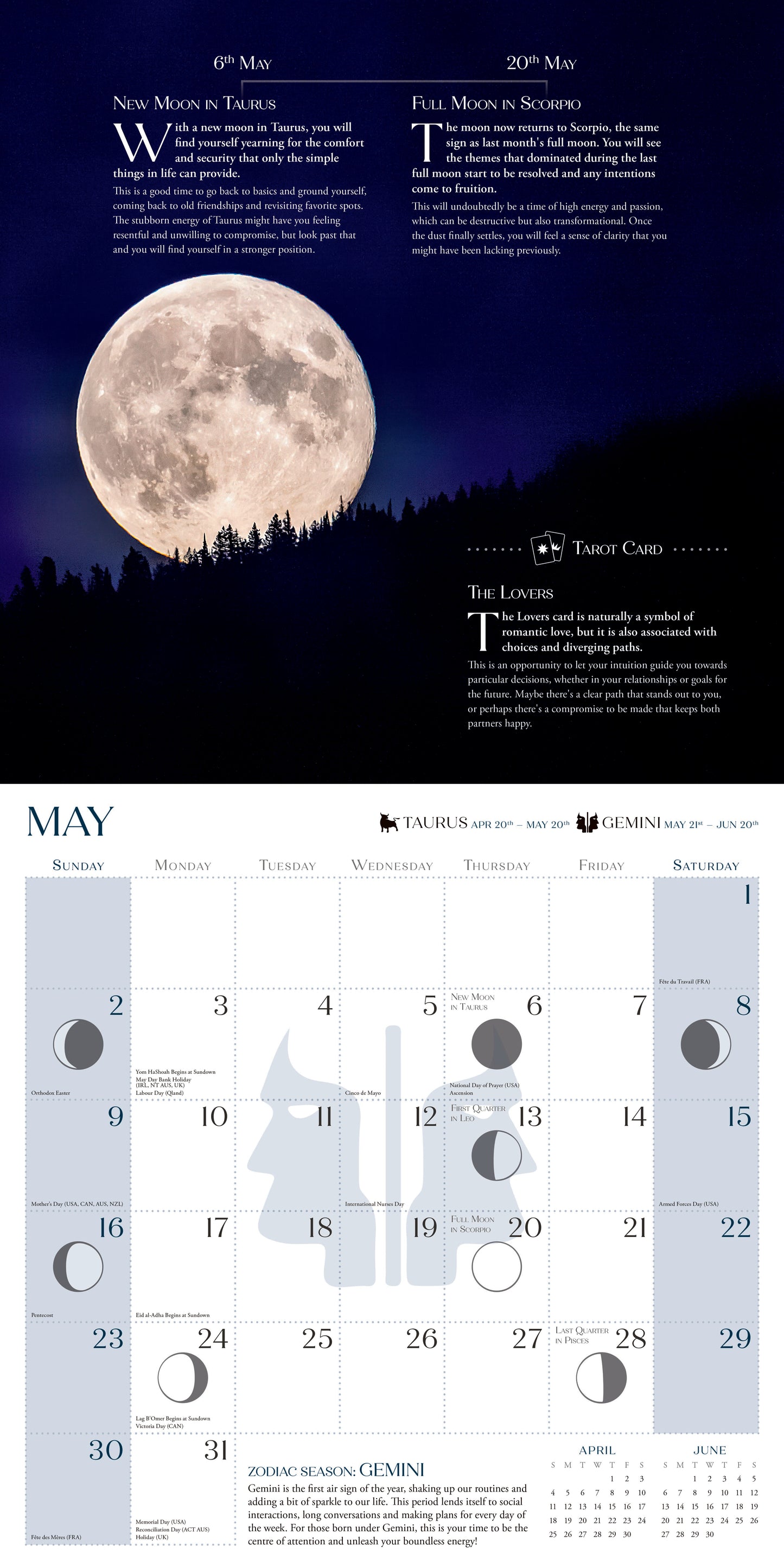 Living by the Moon Wall Calendar 2027