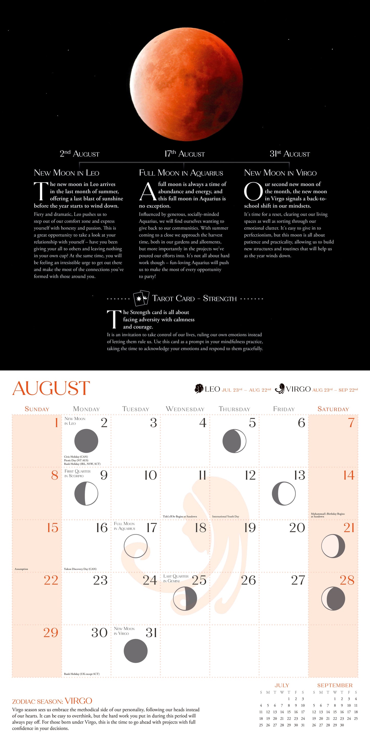 Living by the Moon Wall Calendar 2027